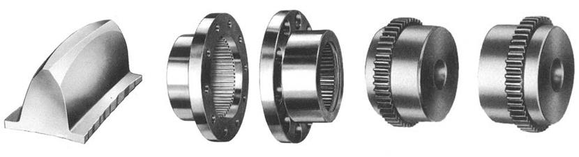 NL1 model Nylon  sleeve  Drum Teeth Gear Coupling