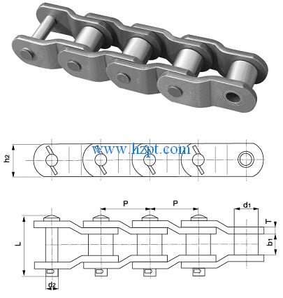 Heavy Duty Offset Sidebar Roller Chain WB9525/WB7900/WB7938 For Mining,Metallurgy,Engineering Machinery