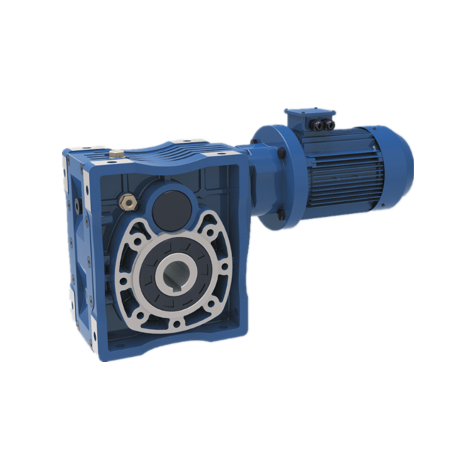 China high quality Aluminum gearbox alloy housing WAH63 75  hypoid worm gear reducer with input flange Best Supplier Manufacturer & gearbox Factory 