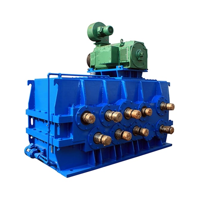 Nonstandard multy-shaft high power gearbox REDSUN Nonstandard R series dedicated helical plastic extruder reducer- YWEP one of best Supplier importer wholesale Distributors in QC Canada