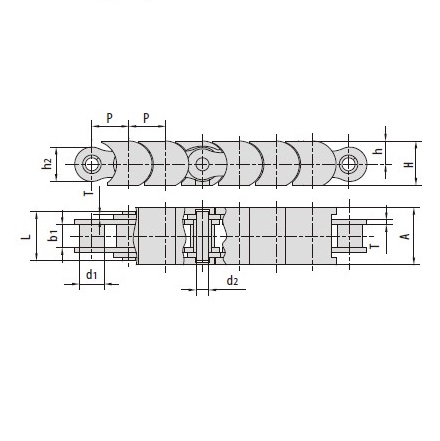 Best China manufacturer & factory Double  in Samara Russian Federation  Flex Chains 08B-TP 10B-TP 12B-TP P40F3 P40F5 P63F6 P63F9 P63F26 P63F15 P63F31 P63F32 P76.2F19 P76.2F27 P100F174 With high quality best price 
