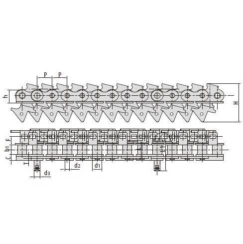 China high quality Conveyor chains for metal decorating system 16AF86 16BF12 16AF27 HX16AF32 HX16AF4 HX16AF29 HX16BF10 Best Supplier Manufacturer & gearbox Factory 