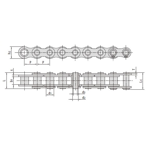 China high quality Hollow Pin Conveyor Chains 08BHPF 08BHPF5 08BHPF9 10BHPF3 10BHPF4 12BHPF2 12BHPF3 16BHPF3 16BHPF4 40HP 08BHPF7 08BHP 50HP 50HPF4 Best Supplier Manufacturer & gearbox Factory 