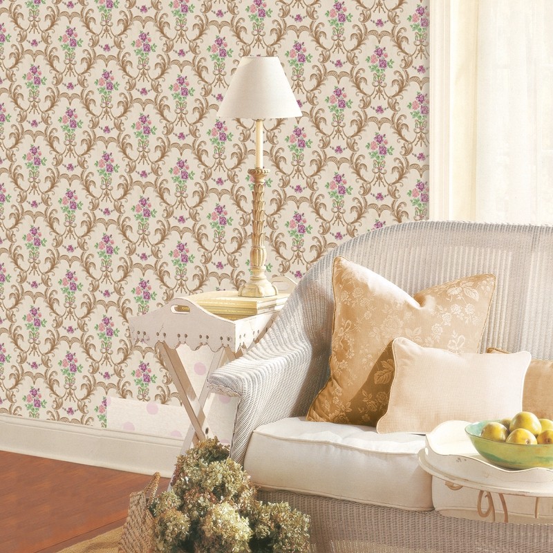 luxury damask pvc vinyl decorative wallpaper designs for home room decoration china